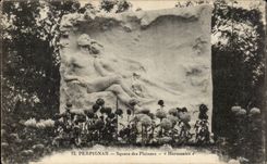 Perpignan - Square des Platanes - CPA 