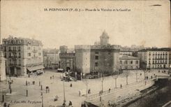 Perpignan - Place de la Victoire Le Castillet CPA 