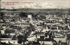 Mont Canigou - vu de Pepignan 2785 m alt CPA 