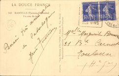 Banyuls on Sea - a Corner of Park - CPA