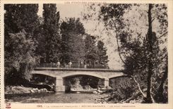 CPA Cerdagne French Borough Mrs the bridge border