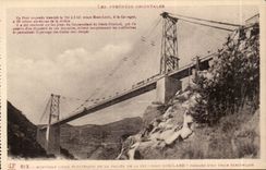 Electric CPA New line of the valley of the Small fireclay cup Giscalrd Passage of an electric train