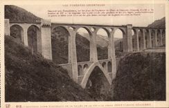 CPA electric New line of the valley of the Small fireclay cup the large bridge viaduct remains