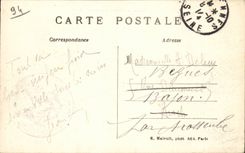 Vincennes CPA Marigny Course Statue of General Daumesnil