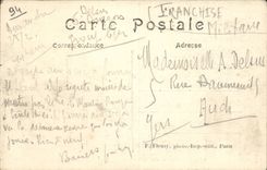 Wood of Vincennes CPA the lake Daumesnil Canoeing (plane)