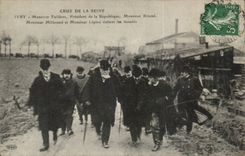 Believed of the Seine CPA Ivry Mr Fallieres Briand flood them TOP visit