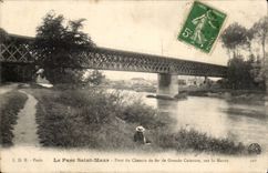 Le parc Saint Maur CPA pont du chemin de fer de grande ceinture sur la Marne