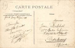 Ivry on the Seine CPA La Poste and street of the Seine