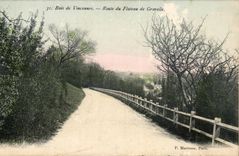 Wood of Vincennes CPA Road of the Gravel Plate