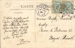 Wood of Vincennes CPA Road of the Gravel Plate