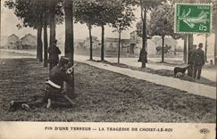 End of a terror CPA the tragedy of Choisy the King (gendarmes gendarme) (band has Bonnot gangsters robber crime) TOP