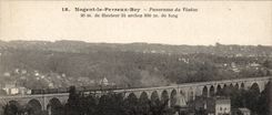Nogent Perreux Bry CPA Panorama of the viaduct