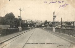 Nogent on the Marne CPA View and the bridge of Champigny