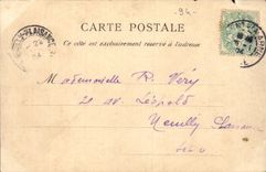 Nogent on the Marne CPA View and the bridge of Champigny