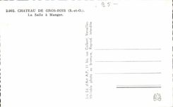 CPA Castle of Large wood dining room