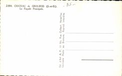 MODERNES KARTEN-Schloss von grossem Blois die Hauptfront