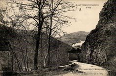 CPA Landscape on Allagnou (train)