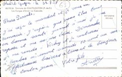 CPA Auvergne Umlagerungen der Chatelguyon Kehlen des Starts die Kaskade