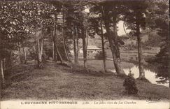 CPA Auvergne pretty banks of the lake Chambon