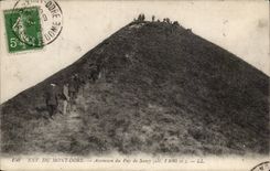 CPA Auvergne Environs of the Mount Gilds Climbing of Puy de Sancy
