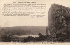 Auvergne CPA the tooth of the Marsh and the lake Chambon the jump of the virgin