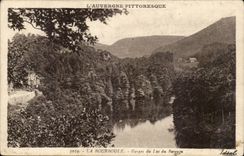 Auvergne CPA Bourboule Falls of the lake of the stopping