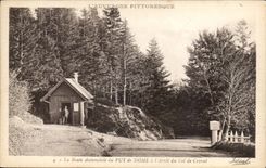 Auvergne CPA the automobile road of Puy de Dome to the stop of the collar of Ceyssat