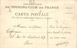 CPA Puy de Dome Sedan-chair with the Mount Gilds