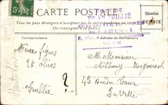 Auvergne CPA Chamailleres the fountain on the place