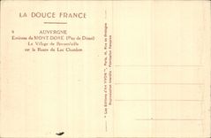 The Mount Gilds - the Village of Bressonleile on the Road of the Lake Chambon - CPA