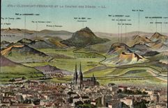Clemont Ferrand - And the Chain of the Domes - CPA