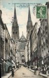 Clermont Ferrand - Street of the Fats and the Cathedral - CPA