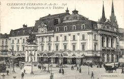 Clermont Ferrand - Statue of Vereingetorix and the Theater - CPA