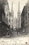 Clermont Ferrand - the Cathedral and the street of the Fats - CPA