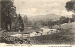 Clermont Ferrand - the Botanical garden - CPA