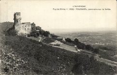 Puy de Dome - Tournoel panorama on the Valley - CPA