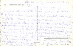 Souvenir of Clermont Ferrand - CPA