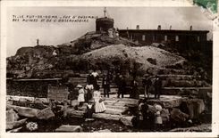 Puy de Dome - Overall picture - Ruins and of the observatory - CPA