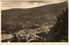 Bourboule CPA Panoramic View taken of the funicular