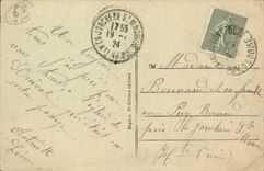 The Mount Gilds CPA the top of the peak of Sancy (ass donkey mule)