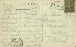 Castle of Tournoel - Staircase - CPA