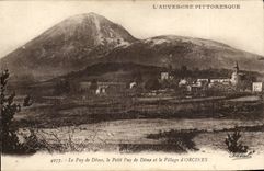 Puy de Dome Small Puy de Dome and the Orcine Village - CPA