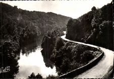Br - CP 199 Route and Barrage of St Save on the Dordogne in oval of Bourboule and Mont Gilds - CPA