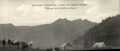 The Mount Gilds - Pasture in the Valley of the sancy - bull - bulldozers - CPA