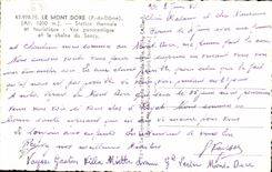 The Mount Gilds - Thermal spa and tourist - Panoramic View and the Chain of Sancy - CPA