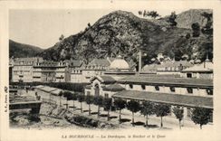 Bourboule - the Dordogne the Rock and the Quay - CPA