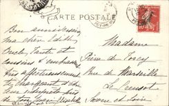 The Lake Chambon - Overall picture - ass - donkey - CPA