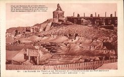 Ruins of Temle de Mercure and the Observatory of Puy de Dome Under Snow 1467 m - CPA