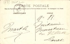 Royat les Bains - nationale Strasse und Puy de Dome - CPA