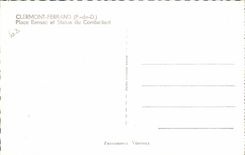 Clermont Ferrand - Bansac Place and Statue of the Combatant - CPA